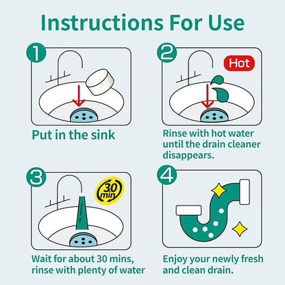 Soulink Drain Clog Remover - 16 Pack Powerful Sink Drain Cleaner