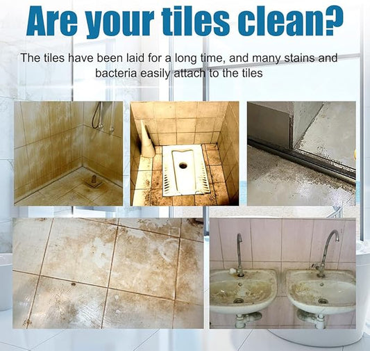 Tile Grout Cleaner Sprayer, Jue Fish Tiles Cleane, Floor Tile Descaling and Cleaning Artifact for Tile, Grout, Sink, Toilet Seats, Bathtubs (1Pcs)