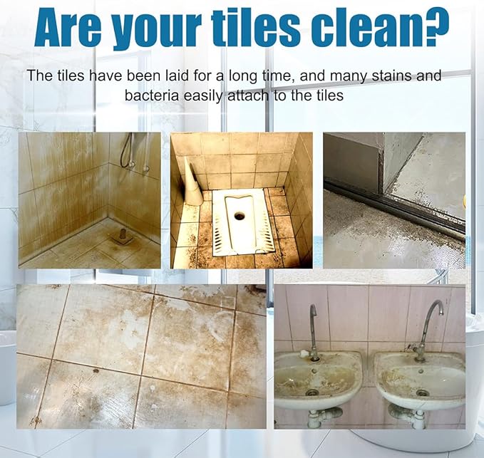 Tile Grout Cleaner Sprayer, Jue Fish Tiles Cleane, Floor Tile Descaling and Cleaning Artifact for Tile, Grout, Sink, Toilet Seats, Bathtubs (2Pcs)