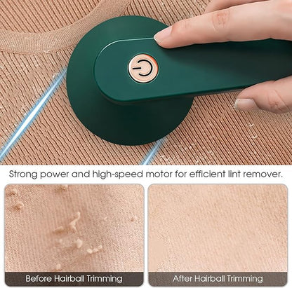 Sweater Pill Remover Fabric Shaver USB Rechargeable Electric Lint Remover for Clothes 6 Leaf Blades Battery Operated Sweater Shaver for Lint Balls Furniture Couch Blanket