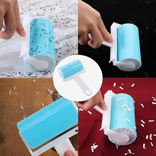 Silicone Tape Sticky Washable Lint Roller Hair Remover Brush Sticker Roller for Clothing