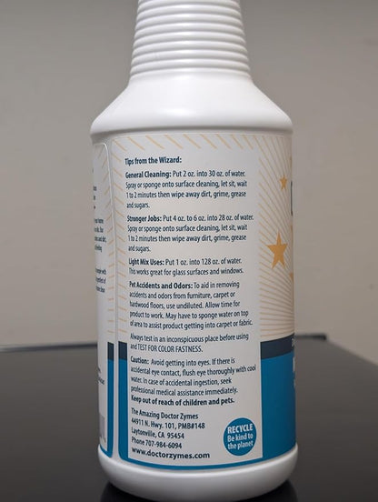 Multi-Purpose Cleaner – All Purpose Enzyme-Based Cleaner & Natural Disinfectant Spray – Non-Toxic, Chemical-Free, Scent Free, Child & Pet Safe Household Cleaner For People With Chemical Sensitivities