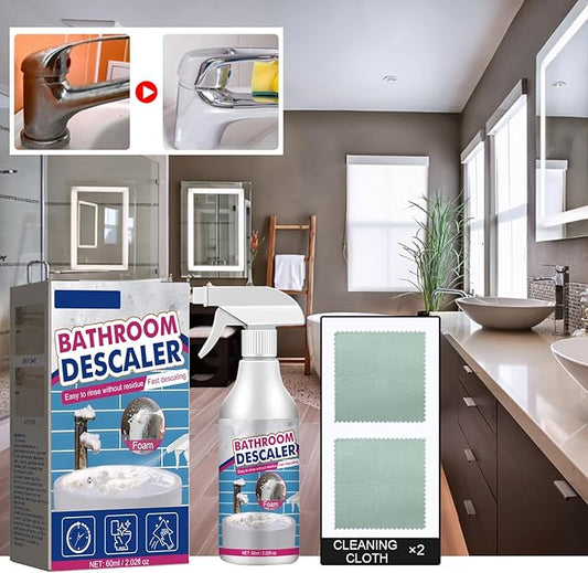 1/2PCS Bathroom Descaler Spray, Bathroom Descaler Cleaner, Bathroom Descaler Stubborn Stains Cleaner, All Purpose Bathroom Bubble Cleaner (2pcs)
