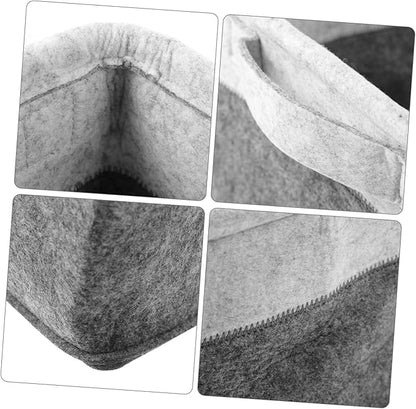 Vaguelly Organizer Laundry Hamper Basket Foldable Felt Basket for Clothes Storage