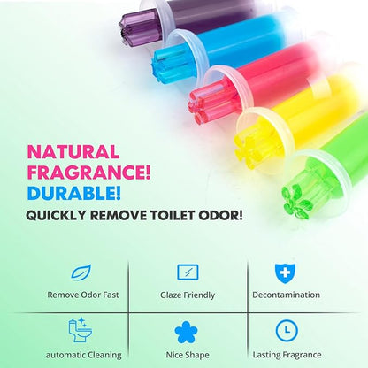 Toilet Gel, 120 Count 9 Kinds Of Scent Toilet Gel Stamp Toilet Bowl Cleaners