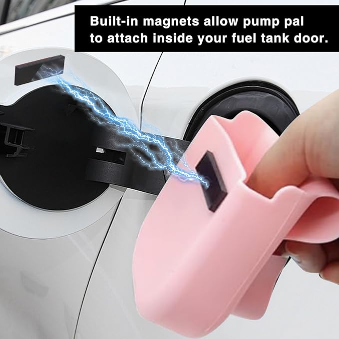 4 PCS Gas Gloves for Gasoline Pump, Protect Hands from Filthy Reusable Magnetic Gas Glove for Car