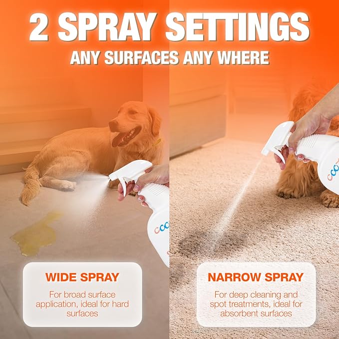 Pet Odor Eliminator, Odor Remover and Pet Spray Fragrance Free Colorless 25oz Spray, Safe Highly Effective Carpet and Cat Litter Deodorizer for Dogs and Cats
