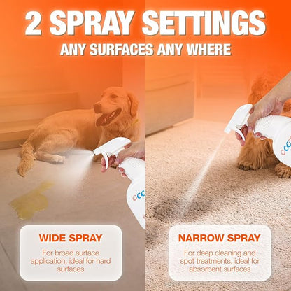 Pet Odor Eliminator, Odor Remover and Pet Spray Fragrance Free Colorless 25oz Spray, Safe Highly Effective Carpet and Cat Litter Deodorizer for Dogs and Cats