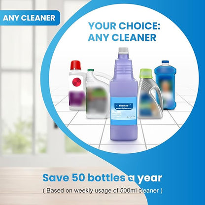 Bisenkud Refillable Bottle for Swiffer® Wet Jet™ Mop - 1250ml /42.3 FL OZ - Leak-Proof HDPE Solution Bottle, Empty，Not for Power mop