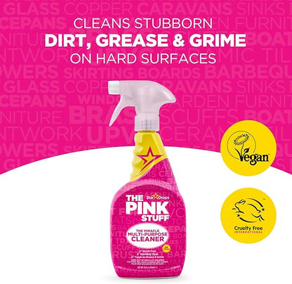 Stardrops - The Pink Stuff - The Miracle Cleaning Paste, Multi-Purpose Spray, And Bathroom Foam 3-Pack Bundle