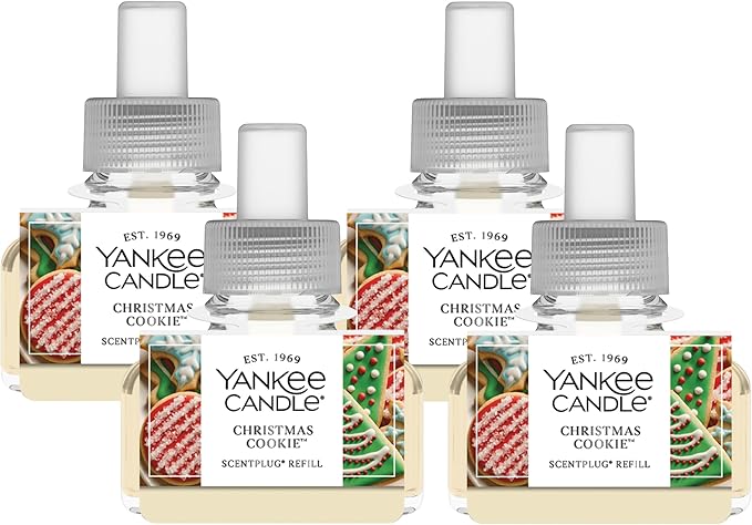 Yankee Candle Chrismas Cookie ScentPlug Refills (Pack of 4)