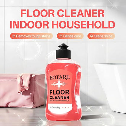Floor Cleaner Liquid for Mopping, Household Deep Cleaning Solution for Wood,Hardwood,Tile,Laminate,Marble & Porcelain & Bathroom,Sakura Scent,17.6 Fl Oz Each(2 Bottles+1 Cleaning Cloth)