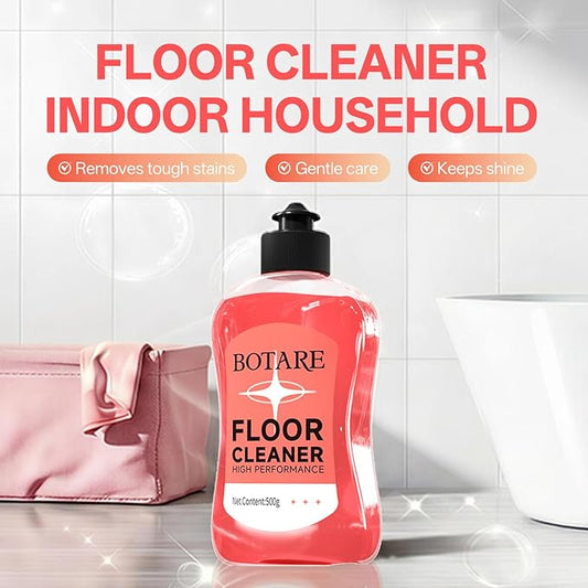 Floor Cleaner Liquid for Mopping, Household Deep Cleaning Solution for Wood,Hardwood,Tile,Laminate,Marble & Porcelain & Bathroom,Sakura Scent,17.6 Fl Oz Each(2 Bottles+1 Cleaning Cloth)