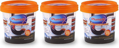 Drain Opener Cups | Hair Clog Remover | Drain Cleaner For Toilets, Sinks, Tubs - Septic Safe | 3 Uses + Hair Snake