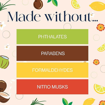 Glade PlugIns Refills Air Freshener, Coconut Water & Beach Grass and Lemon Zest & Poppy, Scented and Essential Oils for Home and Bathroom, 0.67 Fl Oz, 5 Count