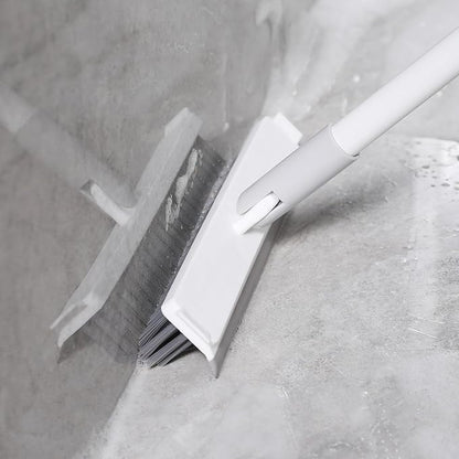 Grout Brush with Long Handle, Floor Cleaning Scrubber with Stiff Bristles for Tile Line, Shower, Crevice, Bathroom, Kitchen and Hard-to-Reach Corners