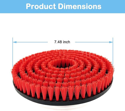 2 Pack S8201 Upgraded Replacement Steam Mop Brush Heads for Shark S8201 S8001 S7001 S7201 S7000 S7005 S7020 Steam Mop & Scrub All-in-One Scrubbing, Dirt Grip Scrub Washable Replacement Brush, Red
