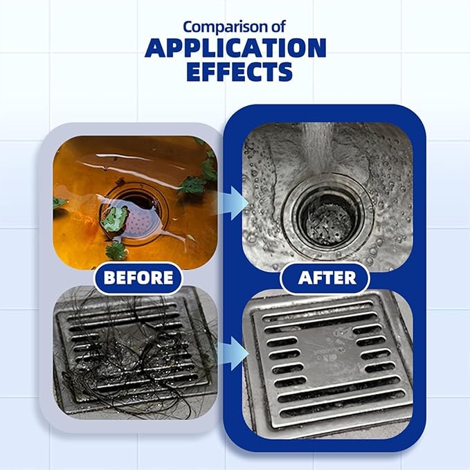 Pipeline Dredging Agent, 350ml Drain Clog Remover Agent,Kitchen Unblocker, Powerful Pipe Unclogger, Unclog Toilet Clog And Kitchen Sink Pipe Unblocker Powder