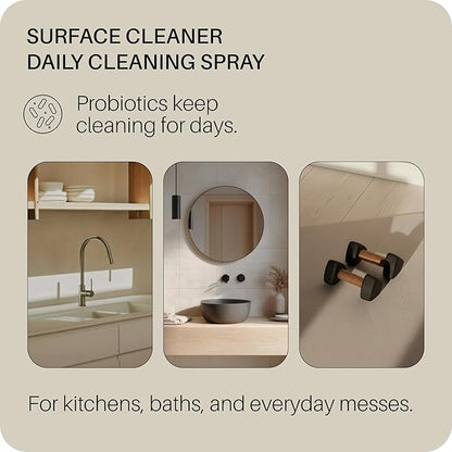 Oven Cleaning Kit: Natural Oven Cleaner and Kitchen Cleaner | Heavy Duty Oven Cleaner & Oven Rack Cleaner Kit | Fume-free & Safe to Clean All Ovens (Unscented) | Refillable Plastic Jar & Bottle