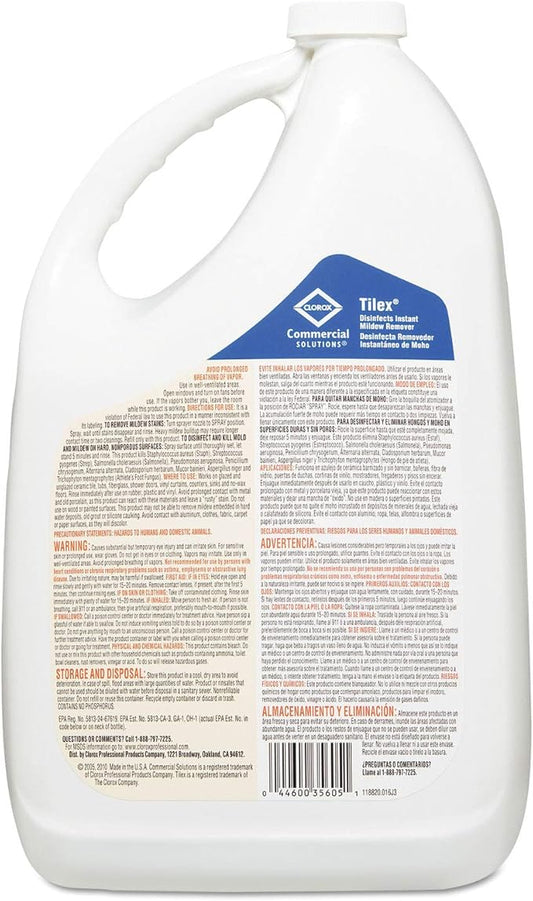 Tilex 35605 Tilex Instant Mildew Remover, 1Gal, 4/CT, Clear