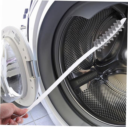 2pcs Flexible Washing Machine Cleaning Brush Long Handle Drum Dryer Vent Cleaner for Efficient Household Use Front Load Washers and Appliance Maintenance