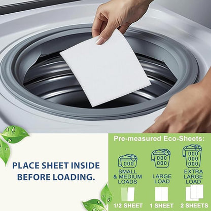 MorningRain Eco Fabric Softener Sheets for Washing Machine - Fragrance-Free, Preservative-Free, Ultra-Concentrated - 30 Sheets for Up to 60 Loads, Anti-Static, Reduces Wrinkles, Softens Clothes