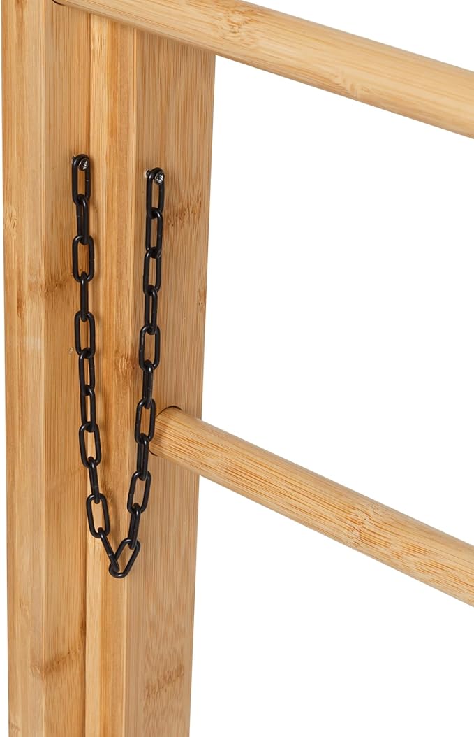 Honey Can Do Bamboo Clothes Drying Ladder Rack DRY-09387 Natural