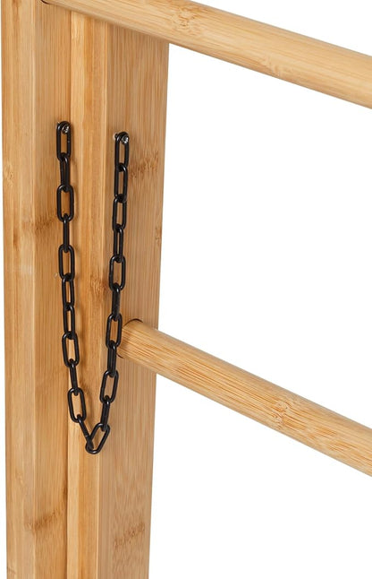Honey Can Do Bamboo Clothes Drying Ladder Rack DRY-09387 Natural