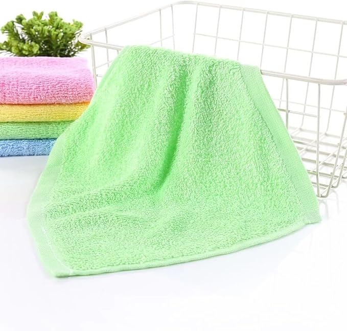 Bamboo Microfiber Cleaning Cloth,8 or 10Pcs Reusable Kitchen Wash Cloths,Wood Towels for Kitchen Window Glass Car (Green,10inch, 8pcs)
