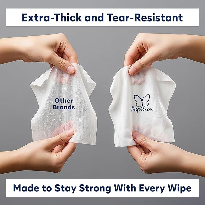 PAPILION Metal Surface Cleaning Wipes – 3 Pack x 50 Sheets | Ideal for Stainless Steel, Chrome & Aluminum | Removes Dirt, Smudges & Fingerprints | Streak-Free, Flip-Top Pack