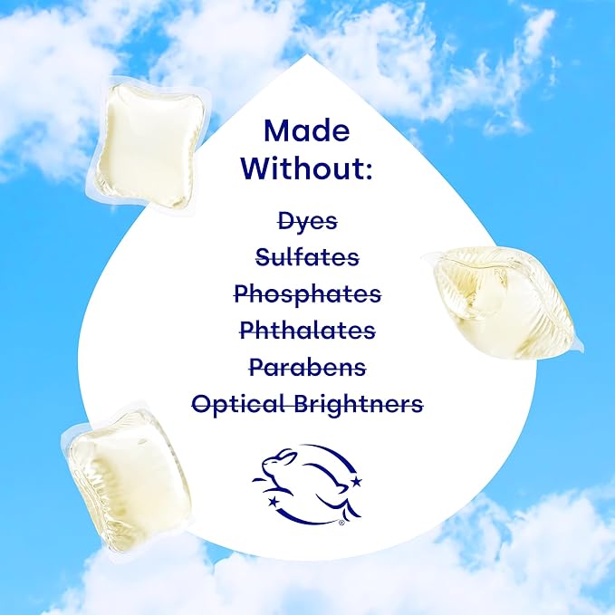 Dropps Activewear Laundry Detergent Pods, Unscented (64 Count) - Free & Clear | Fights Sweat & Body Odors | For Synthetic Workout Clothes | Clean Ingredients | Plastic Free Packaging