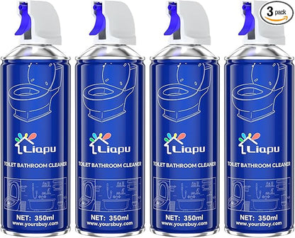 Powerful Toilet Bowl Cleaner – Rapid Stain Remover, Eliminates Limescale & Odors, Fresh Mint Scent, Eco-Friendly Formula, Safe for Pipes & Septic Tanks (4)