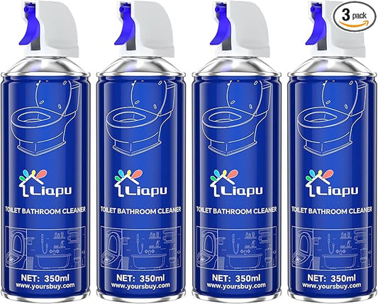 Powerful Toilet Bowl Cleaner – Rapid Stain Remover, Eliminates Limescale & Odors, Fresh Mint Scent, Eco-Friendly Formula, Safe for Pipes & Septic Tanks (4)