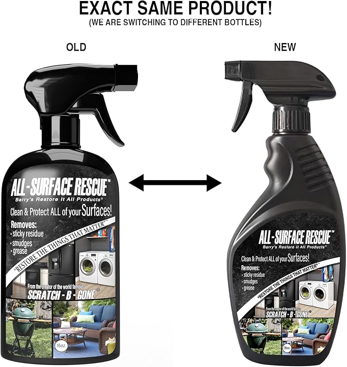 Barry's Restore It All Products - All Surface Rescue Spray (16oz.) | The Perfect Cleaning Solutions for All Surfaces Found in Your Kitchen, Home and Appliances!