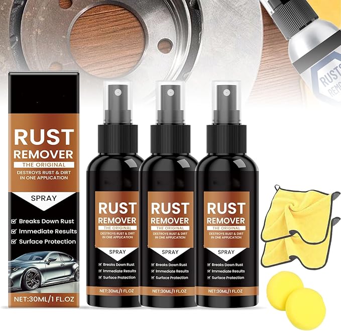Nexa Rust Remover Spray, 2025 New Upgrade Rust Remover for Metal, Tools, Cars, Chains Automotive & Household Surfaces (3)