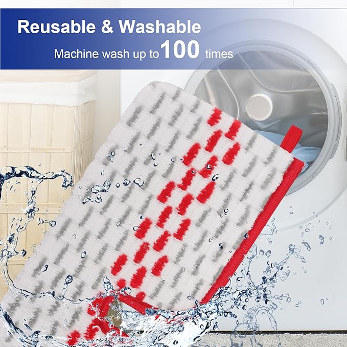 Spray Mop Pads Compatible with Oceda ProMist MAX Microfiber Spray Mop - Mop Replace Head for Dry/Wet Use - Reusable Washable Dust Mop Refills for Floor Cleaning,3 Pack