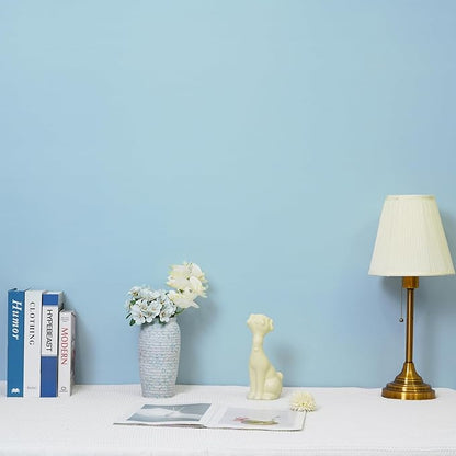 HeloHo Solid Light Blue Wallpaper Matte Textured Peel and Stick Wall Paper Modern Self Adhesive Removable Waterproof Contact Paper for Living Room Bedroom Decor 78.7"X15.7"