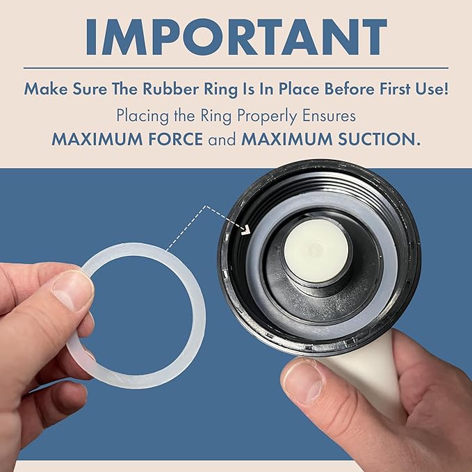 Air Plunger Drain Clog Remover By Sleek Home- High-Pressure Air Toilet Plunger & Drain Unclogger- Drain Cleaner & Hair Clog Remover Air Blaster (ABS)