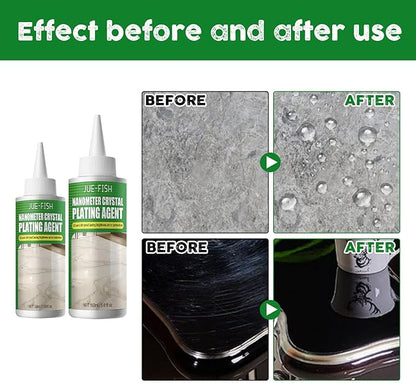 Marble Nano Crystal-Plating Agent, Stone Crystal Plating Agent, Nano Crystal Plating Agent for Kitchen, Marble&Granite&Quartz Countertop Cleaner and Polish (1PC)