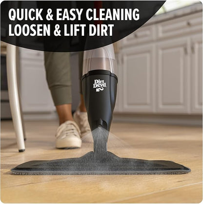 Dirt Devil Spray Mop Replacement Pads, Pack of 2, Grey, For Sealed Hard Floors like Laminate, Tile, Hardwoods and More, Mopping Pad Replacement for Use with Dirt Devil Spray Mop