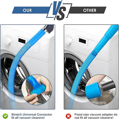 Upgraded Dryer Vent Cleaner: Universal Vacuum Hose Attachment Fits All Vacuums Cleaner, Deep Cleaning Tools for Clogged Ducts & Lint Removal