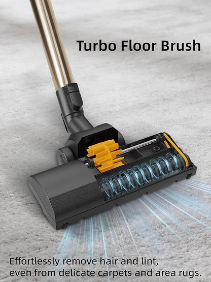Turbo Brush Vacuum Head Attachment for Miele Vacuums, Black Turbine Floorhead with Roller Bristles for Pet Hair, Carpet, Rug, Hard Floor Cleaning