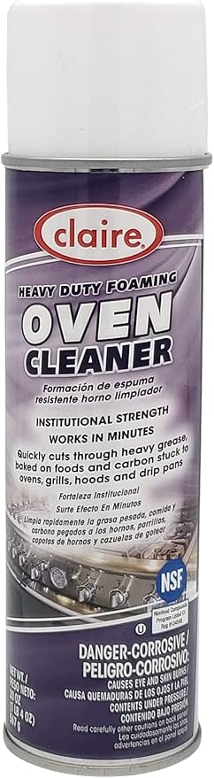 Claire Cl824-12pk Heavy Duty Foaming Oven Cleaner; 20 Oz. Net Wt.,12 Count