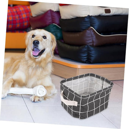 2pcs Multifunctional Storage Organizer Linen Basket for Laundry Closet Office Dorm