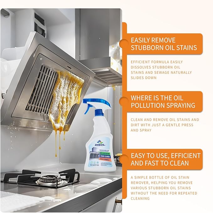 All Purpose Cleaner, Remove Stains Cleaning Spray, Kitchen Cleaner Spray, Multi Purpose Cleaner Spray Removes Grease, Grime, And Stains On Bathrooms, Floors, and More(2pcs)
