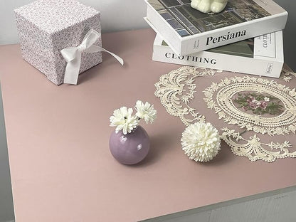 HeloHo 394"X15.7" Solid Meat Pink Wallpaper Matte Textured Contact Wallpaper Peel and Stick Modern Self Adhesive Removable Waterproof Paper for Living Room Bedroom Decor