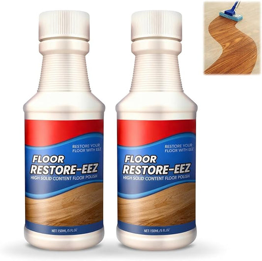 Floor Restore Cleaner, Hardwood Floor Restorer and Shine Enhancer for Tile, Floor Restorer & Polish for Tile, Helps Conceal Small Scratches, Quick-Drying Protective Finish(2PCS)