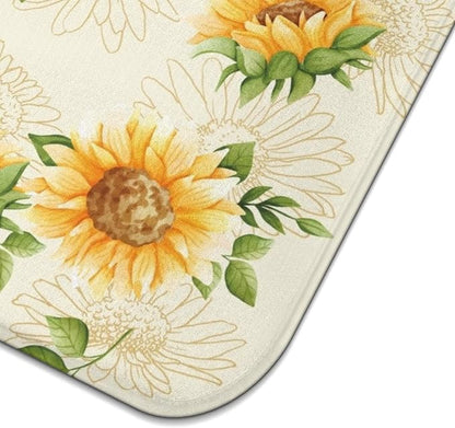 Dish Drying Mat Drainer Pads - Extra Large Microfiber Drying Mats for Dishes Kitchen Counter Super Absorbent Pads for Draining Racks (Light yellow,18"x24" )