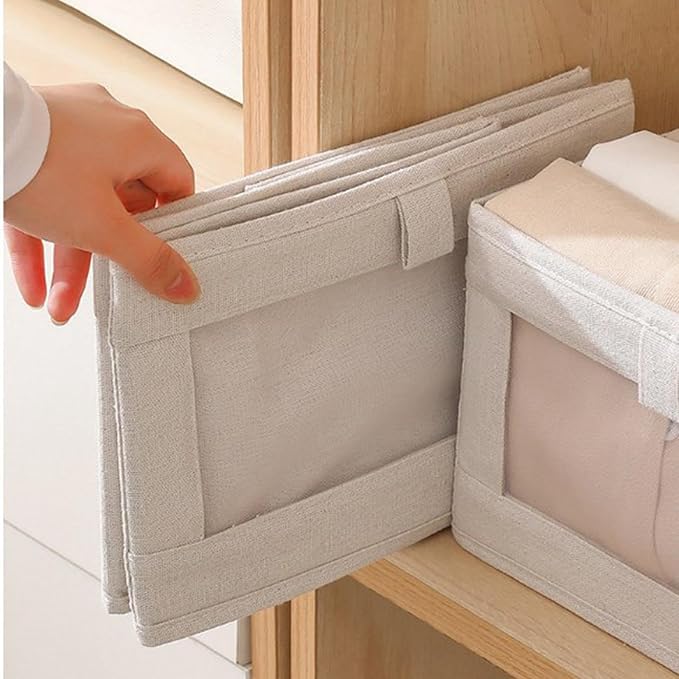 MagiDeal Storage Basket Clothes Organizer Drawer Closet Organizer Laundry Basket Storage Bins for Blanket Bed Sheets Jeans Toys Dorms