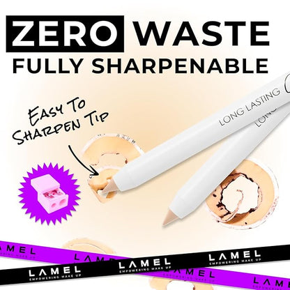 Nude Waterline Eyeliner, Ultra Long Lasting Gel Eyeliner Pencil, Waterproof Eye Liner, Smudge Proof, Creamy Eye Pencil, Sweat Proof Makeup, Highly-Pigmented White (407 Shade)